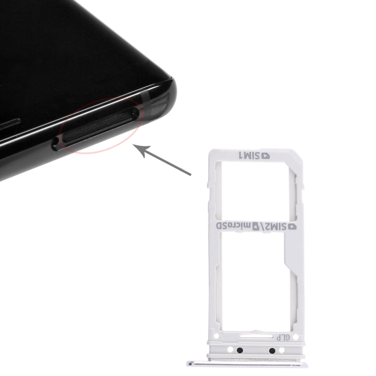 For Galaxy Note 8 2 SIM Card Tray / Micro SD Card Tray