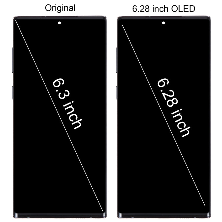 6.67 inch OLED LCD Screen For Samsung Galaxy Note10 SM-N970F Digitizer Full Assembly With Frame