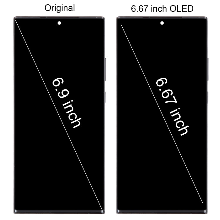 For Samsung Galaxy Note20 Ultra 5G SM-N986B 6.67 inch OLED LCD Screen Digitizer Full Assembly with Frame