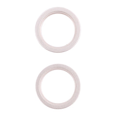 2 PCS Rear Camera Glass Lens Metal Outside Protector Hoop Ring for iPhone 13