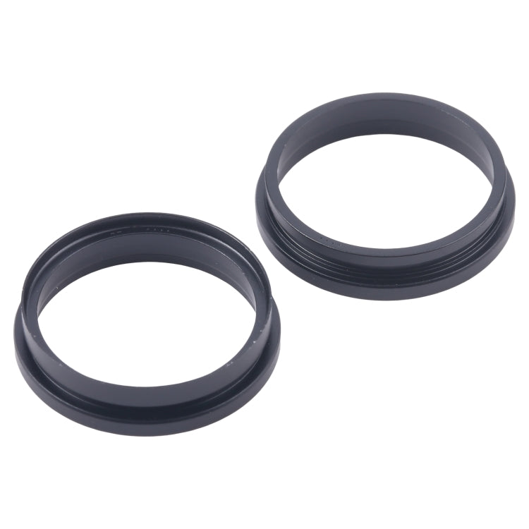 For iPhone 16 2pcs/set Rear Camera Glass Lens Metal Outside Protector Hoop Ring