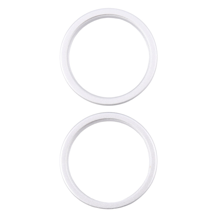 For iPhone 16 2pcs/set Rear Camera Glass Lens Metal Outside Protector Hoop Ring