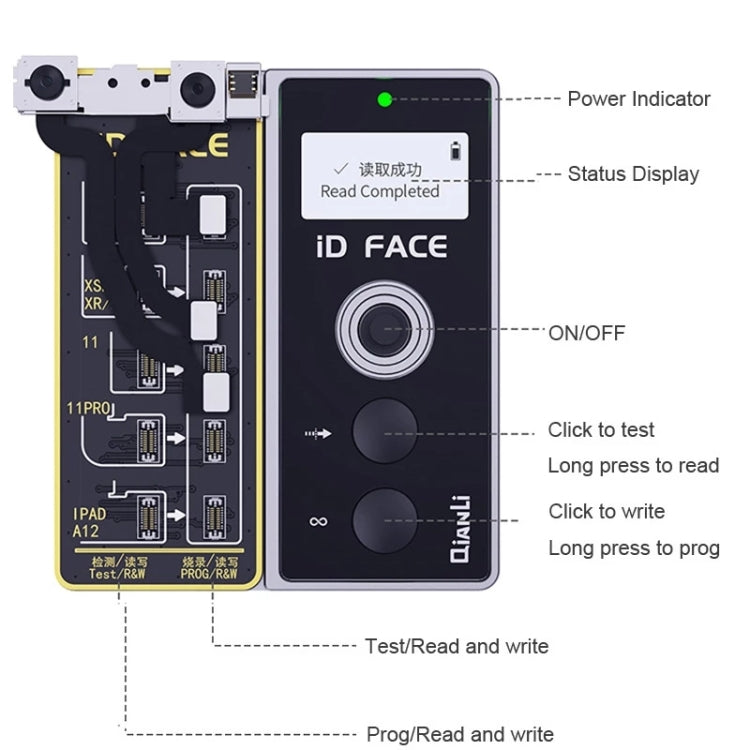 Qianli iD FACE Dot Projector Repairer Detector for iPhone X, For iPhone X