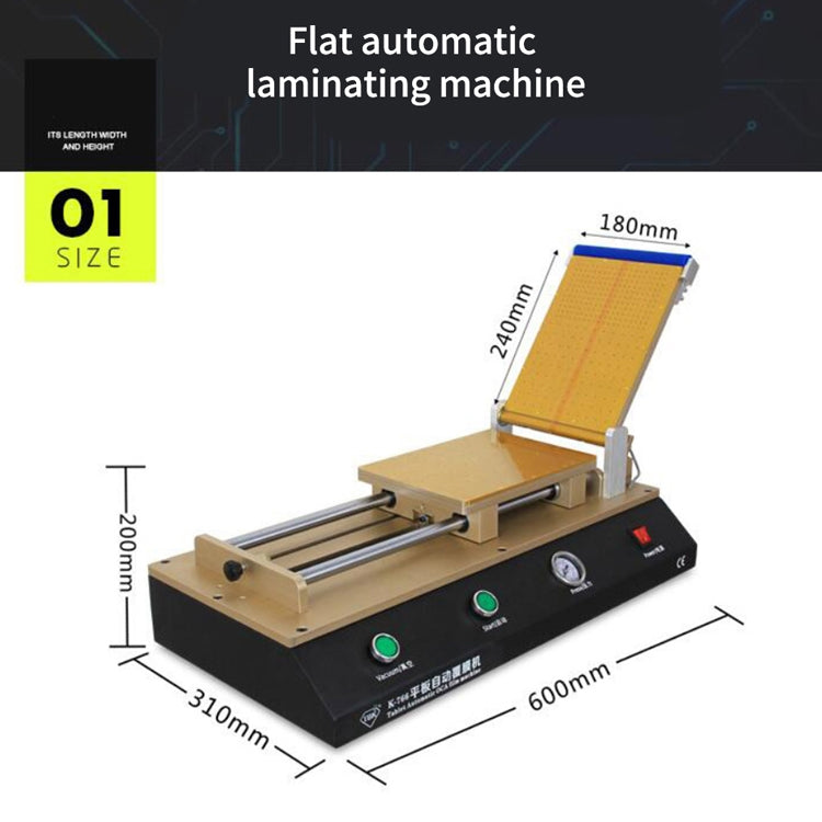 TBK-766 12 inch Tablet Automatic OCA Laminator Machine Polarizer Film Laminator Machine for LCD Repair Built-in Vacuum Pump