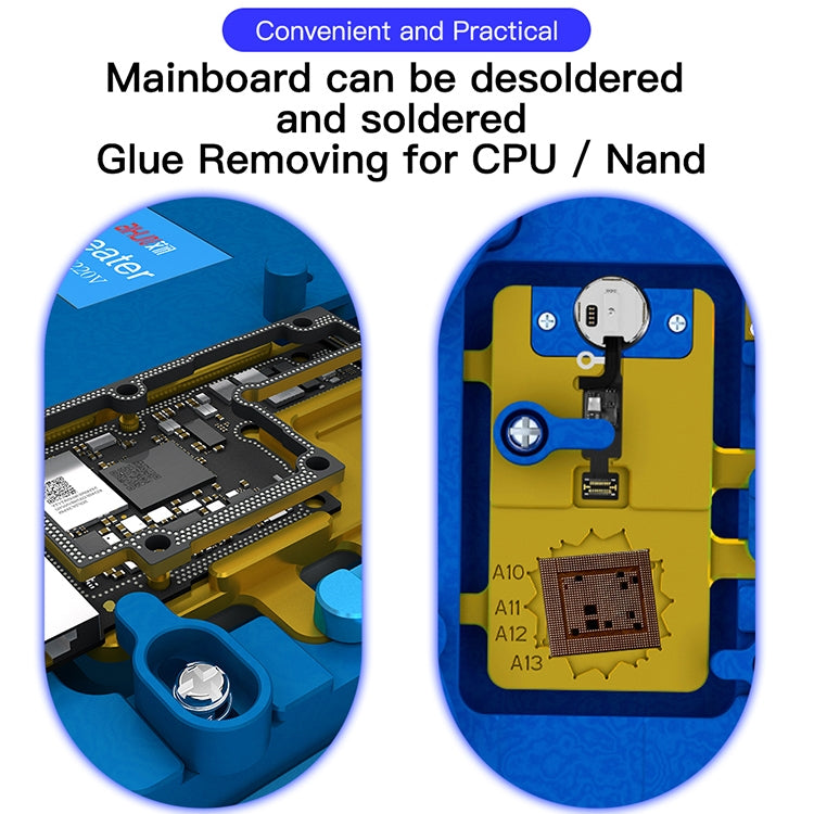 AIXUN iHeater Double Layers Board Pre-heating Soldering Rework Station for iPhone X-12, US Plug