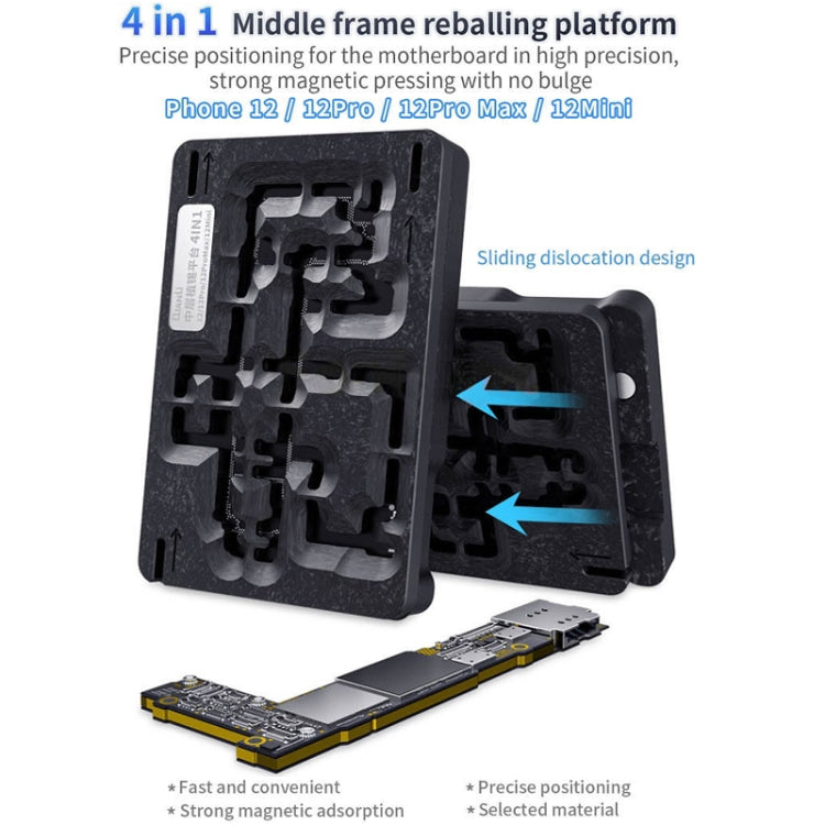 Qianli 4 in 1 Middle Frame Reballing Platform For iPhone 12 / 12 Pro / 12 Mini / 12 Pro Max