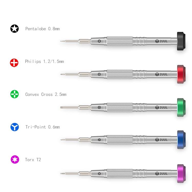 2UUL Colorful Flyshaft Screwdriver Set