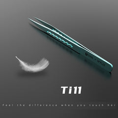 2UUL & WYLIE Ti11 Titanium Alloy Straight Tip Tweezers