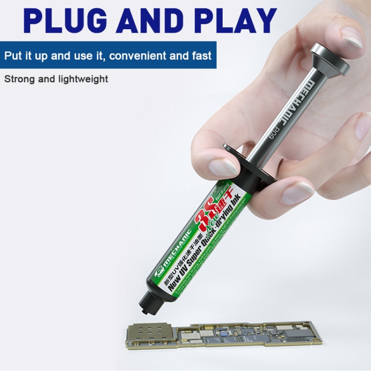 MECHANIC P09 Aluminum Alloy Tube Piston Solder Paste Flux Booster Syringe, MECHANIC P09