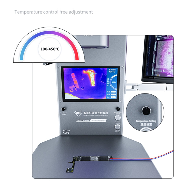 TBK R2201 Intelligent Thermal Infrared Imager Analyzer with Microscope, UK Plug