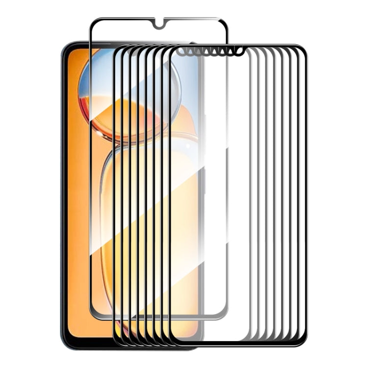 10pcs ENKAY Hat-Prince Full Glue High Aluminum-silicon Tempered Glass Film, For Redmi 13X, For Redmi Note 14S 4G, For Redmi Turbo 4, For Xiaomi Poco X7 Pro, For Redmi Note 14 4G 163.25mm, For Redmi A4 5G, For Redmi Note 14 5G, For Xiaomi 14T�����������...