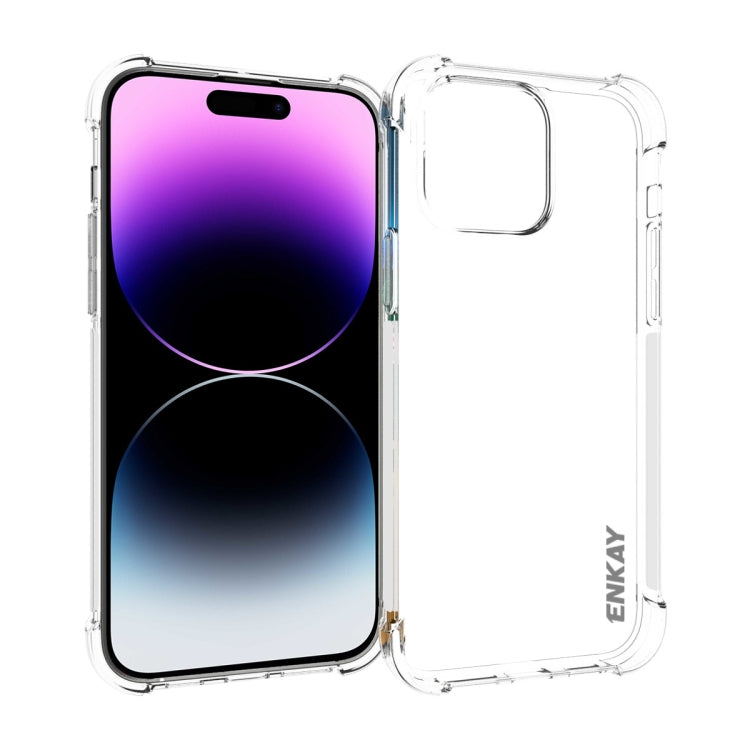 ENKAY Hat-Prince Transparent TPU Shockproof Phone Case, For iPhone 16 Pro Max, For iPhone 16 Pro, For iPhone 16 Plus, For iPhone 16, iPhone 16e, For iPhone 15 Pro Max, For iPhone 15 Pro, For iPhone 15 Plus, For iPhone 15, For MagSafe Battery Pack