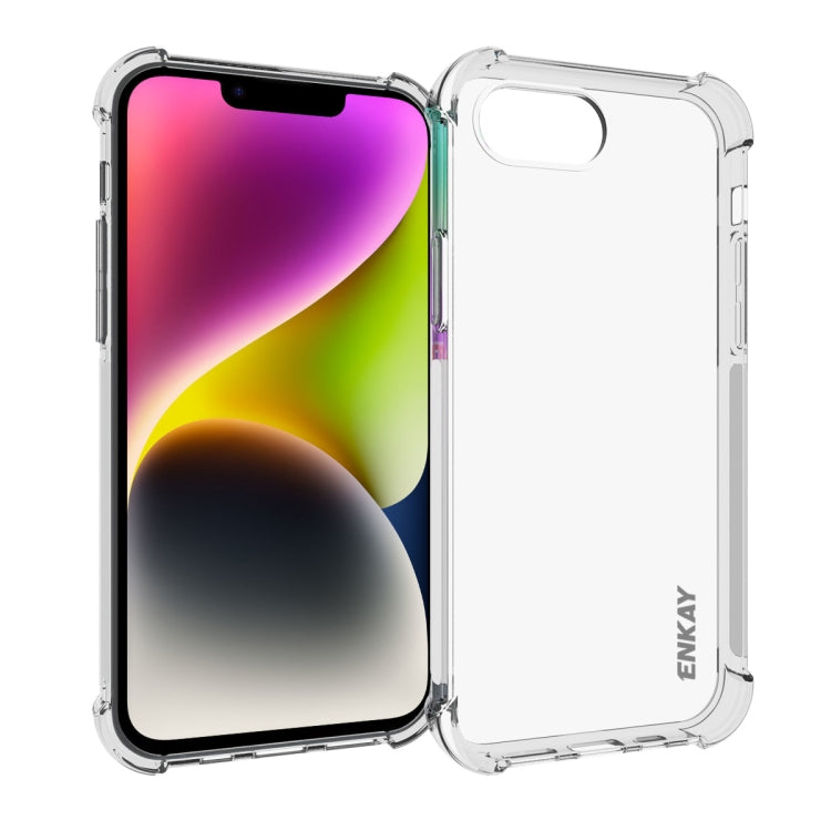 ENKAY Hat-Prince Transparent TPU Shockproof Phone Case, For iPhone 16 Pro Max, For iPhone 16 Pro, For iPhone 16 Plus, For iPhone 16, iPhone 16e, For iPhone 15 Pro Max, For iPhone 15 Pro, For iPhone 15 Plus, For iPhone 15, For MagSafe Battery Pack