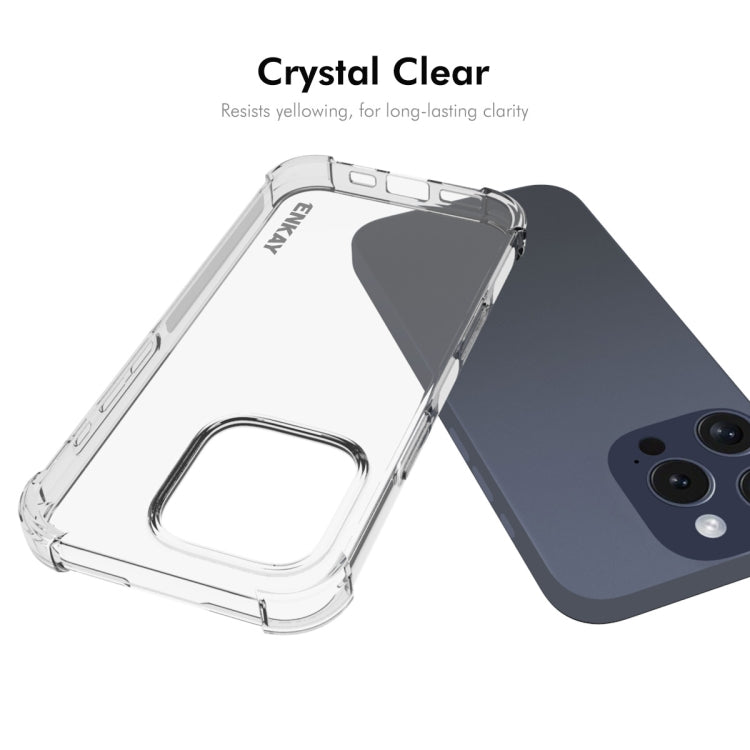 ENKAY Hat-Prince Transparent TPU Shockproof Phone Case, For iPhone 16 Pro Max, For iPhone 16 Pro, For iPhone 16 Plus, For iPhone 16, iPhone 16e, For iPhone 15 Pro Max, For iPhone 15 Pro, For iPhone 15 Plus, For iPhone 15, For MagSafe Battery Pack