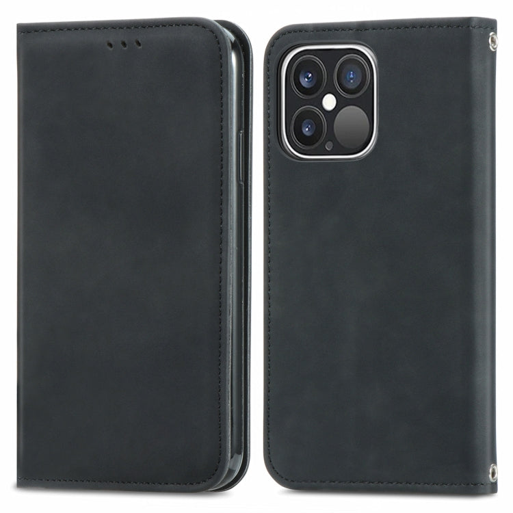 Retro Skin Feel Magnetic Flip Leather Phone Case, For iPhone 14 Pro Max