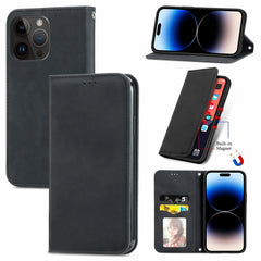 Retro Skin Feel Magnetic Flip Leather Phone Case, For iPhone 14 Pro Max