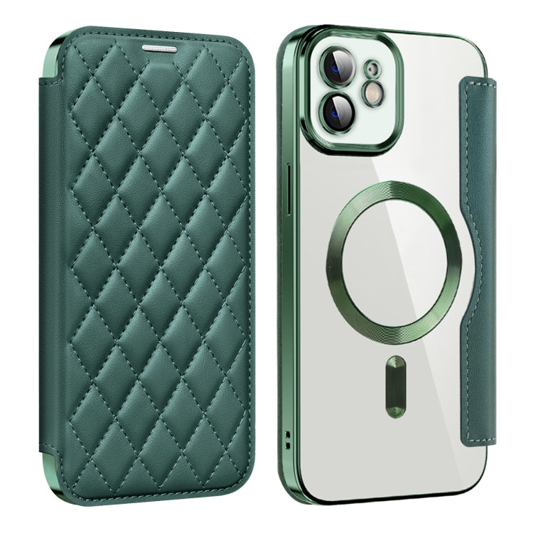 Shield Magsafe RFID Anti-theft Rhombus Leather Phone Case, For iPhone 12 Pro, For iPhone 11 Pro Max, For  iPhone 11