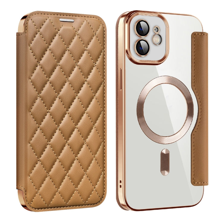 Shield Magsafe RFID Anti-theft Rhombus Leather Phone Case, For iPhone 12 Pro, For iPhone 11 Pro Max, For  iPhone 11