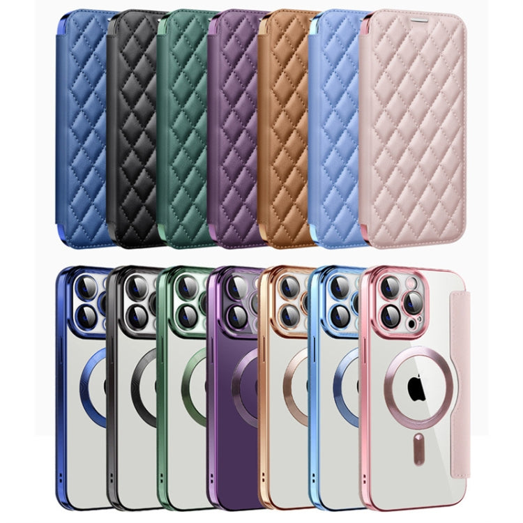 Shield Magsafe RFID Anti-theft Rhombus Leather Phone Case, For iPhone 12 Pro, For iPhone 11 Pro Max, For  iPhone 11