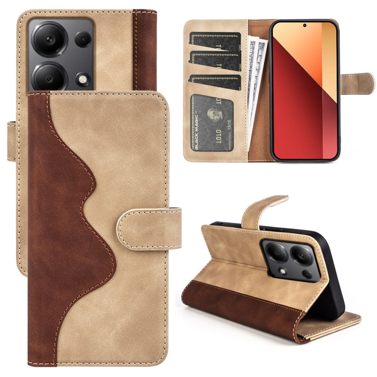 Stitching Horizontal Flip Leather Phone Case, For Xiaomi Redmi Note 13R 5G, For Xiaomi Redmi Turbo 3, For Xiaomi Redmi A3, For Xiaomi Redmi Note 13 4G