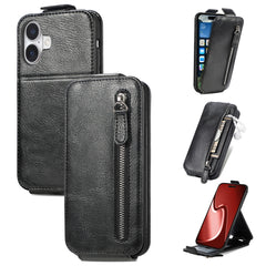 Zipper Wallet Vertical Flip Leather Phone Case