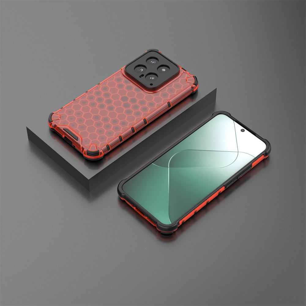 For Xiaomi 14 Shockproof Honeycomb Phone Case