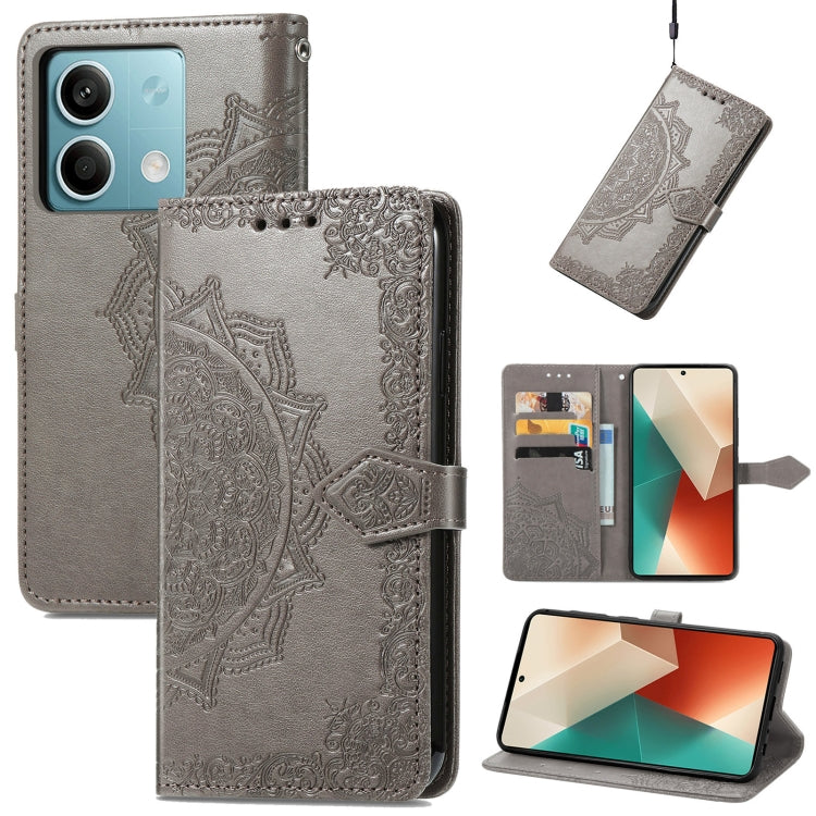 Mandala Flower Embossed Leather Phone Case, Series 1