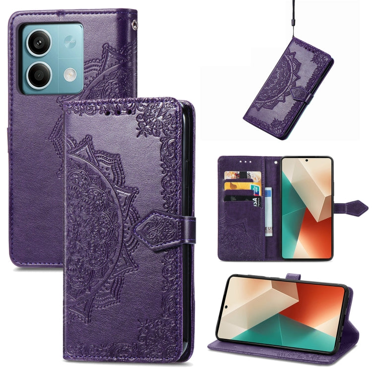 Mandala Flower Embossed Leather Phone Case, Series 1