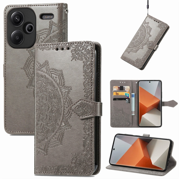 Mandala Flower Embossed Leather Phone Case, Series 1