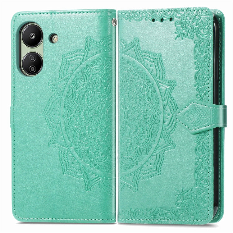 Mandala Flower Embossed Leather Phone Case, Series 1