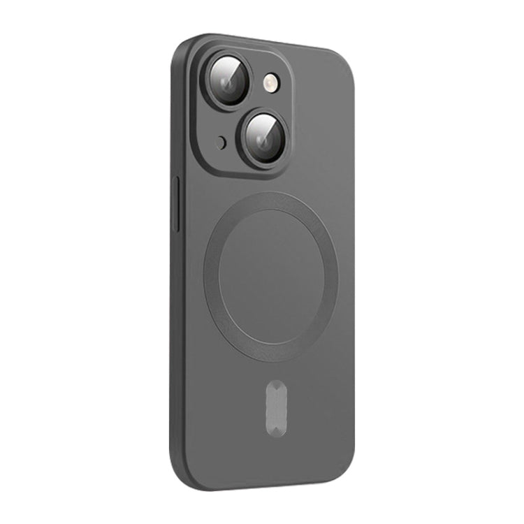 ENKAY MagSafe Matte TPU Phone Case with Lens Film, For iPhone 15 Plus, For iPhone 15, For iPhone 14 Plus