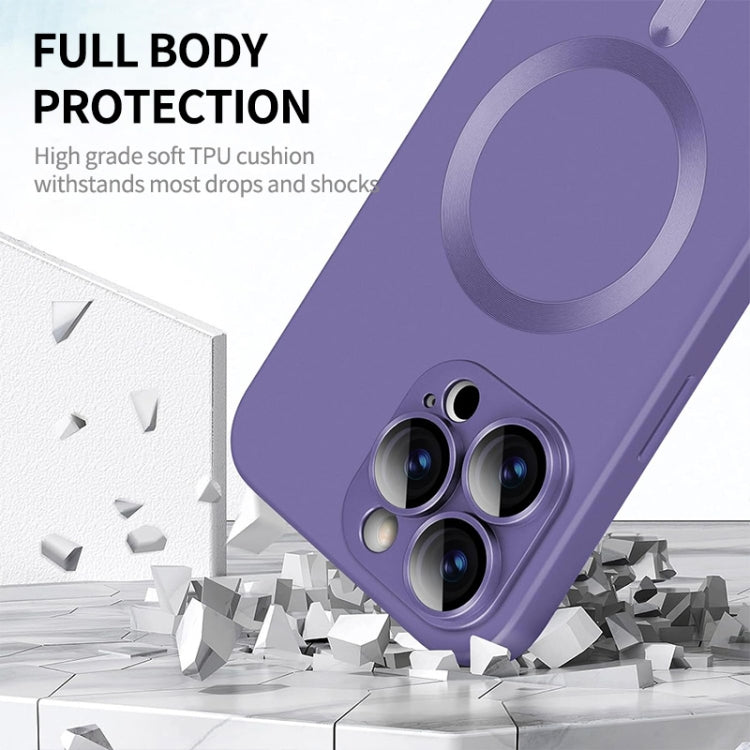 ENKAY MagSafe Matte TPU Phone Case with Lens Film, For iPhone 14, For iPhone 14 Pro, For iPhone 14 Pro Max