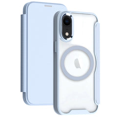 RFID Blocking Adsorption Flip MagSafe Leather Phone Case, For iPhone XR, For iPhone XS Max, For iPhone X