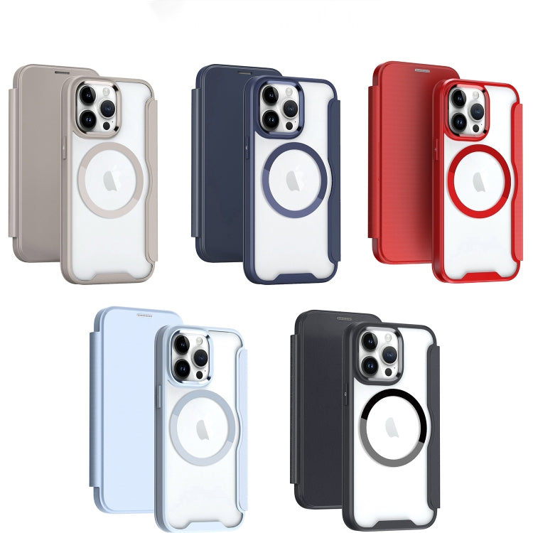 RFID Blocking Adsorption Flip MagSafe Leather Phone Case, For iPhone XR, For iPhone XS Max, For iPhone X