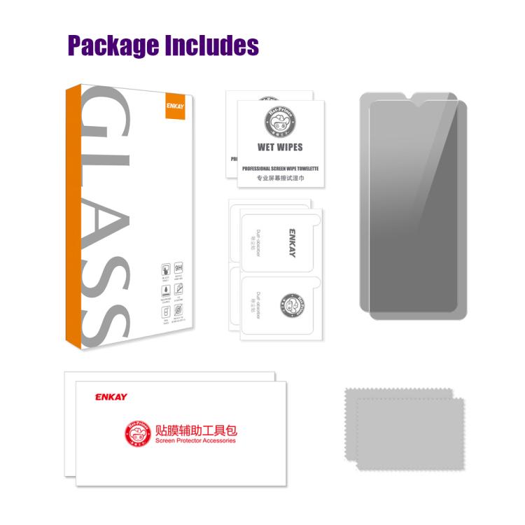 2pcs ENKAY Hat-Prince 28 Degree Anti-peeping Privacy Tempered Glass Film, For Samsung Galaxy A26, For Samsung Galaxy A16 5G, For Samsung Galaxy A06 4G, For Samsung Galaxy S24 FE 5G, For Samsung Galaxy C55 5G, For Samsung Galaxy M55 5G������������������...