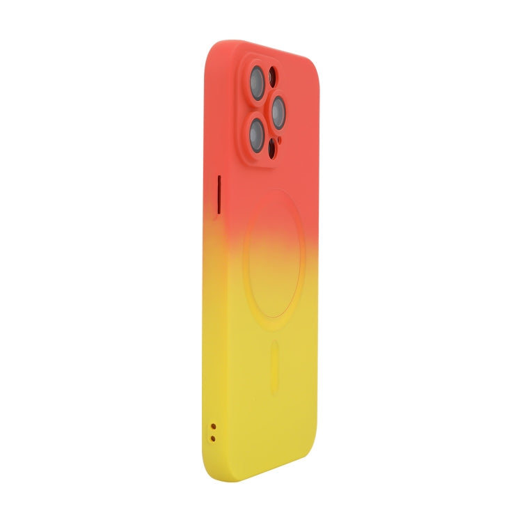 ENKAY Hat-Prince MagSafe Rainbow Gradient Silicone Phone Case with Lens Film, For iPhone 13 Pro Max, For iPhone 13 Pro, For iPhone 13