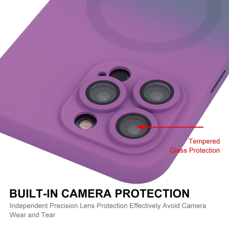 ENKAY Hat-Prince MagSafe Rainbow Gradient Silicone Phone Case with Lens Film, For iPhone 13 Pro Max, For iPhone 13 Pro, For iPhone 13