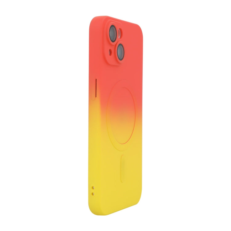ENKAY Hat-Prince MagSafe Rainbow Gradient Silicone Phone Case with Lens Film, For iPhone 13 Pro Max, For iPhone 13 Pro, For iPhone 13