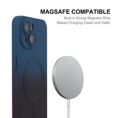 ENKAY Hat-Prince MagSafe Rainbow Gradient Silicone Phone Case with Lens Film, For iPhone 14 Plus, For iPhone 14, For iPhone 14 Pro, For iPhone 14 Pro Max