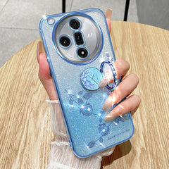 Gradient Glitter Immortal Flower Ring All-inclusive Phone Case