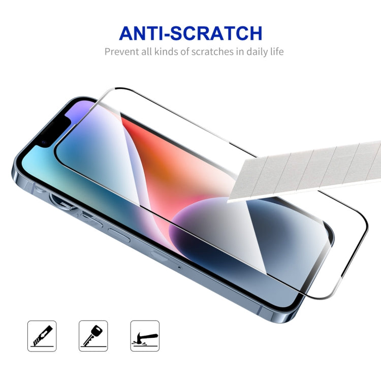 ENKAY Easy Install High Alumina Silicon Full Glass Film, For iPhone 14 / 16e / 13 / 13 Pro, For iPhone 16 Pro Max, For iPhone 16 Pro, For iPhone 16 Plus, For iPhone 15 Plus, For iPhone 16, For iPhone 15, For iPhone 15 Pro Max, For iPhone 15 Pro��������...