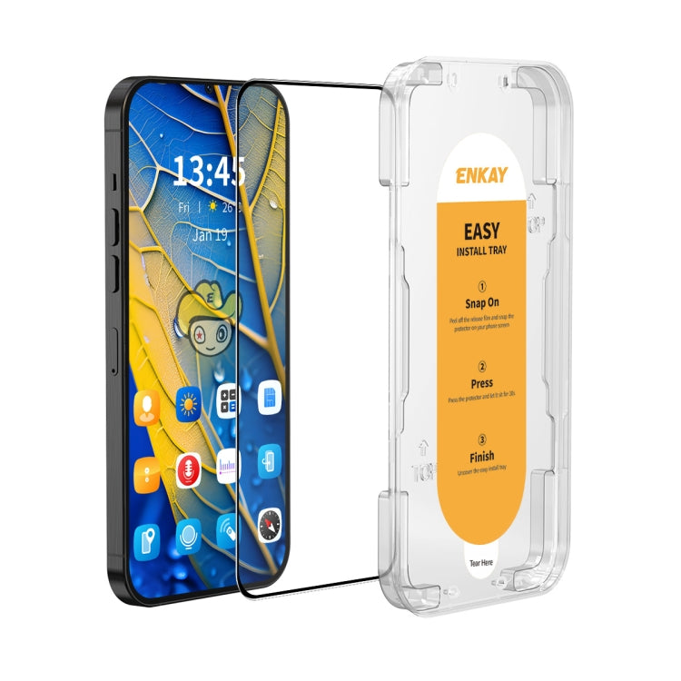 ENKAY Easy Install High Alumina Silicon Full Glass Film, For Redmi Turbo 4, For Xiaomi Poco X7 Pro, For Xiaomi Poco M7 Pro 5G, For Redmi Note 14 4G 163.25mm, For Redmi Note 14 5G, For Xiaomi Redmi 14C, For Xiaomi Redmi K70 Ultra, For Xiaomi Poco M6 Plu...