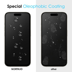 NORTHJO A++ 28 Degree Privacy Full Glue Silk Printing Tempered Glass Film