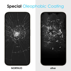 NORTHJO A++ 28 Degree Privacy Full Glue Silk Printing Tempered Glass Film