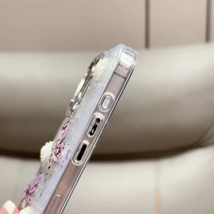Glitter 3D Butterfly TPU Phone Case, For iPhone 12 Pro Max