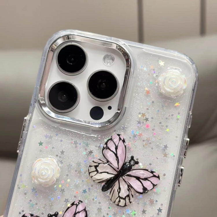 Glitter 3D Butterfly TPU Phone Case, For iPhone 12 Pro Max