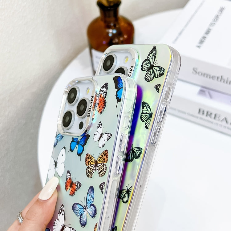 Electroplating Laser Butterfly Phone Case with Wrist Strap, Series 1