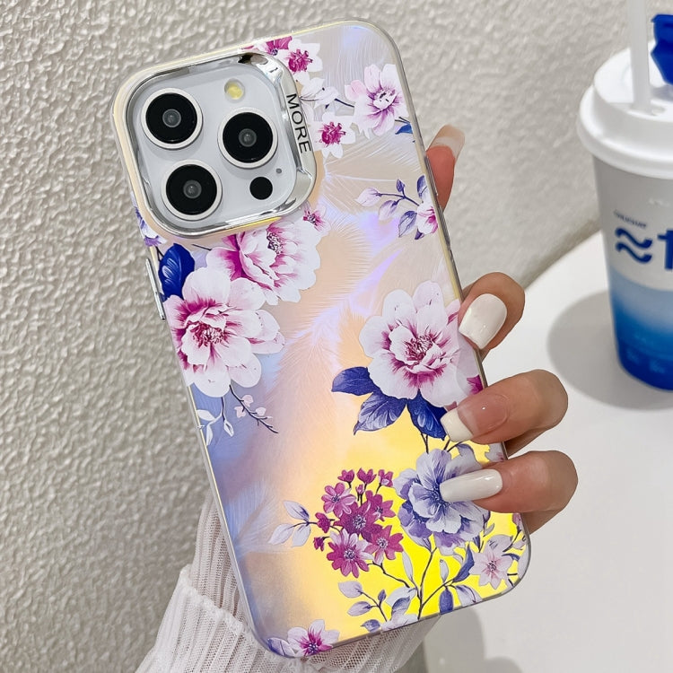 Electroplating Laser Flower Texture TPU Phone Case, Series 1