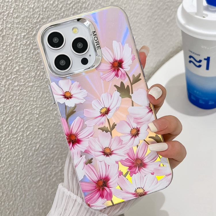 Electroplating Laser Flower Texture TPU Phone Case, Series 1