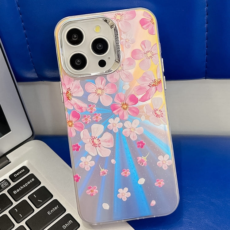 Electroplating Laser Flower Texture TPU Phone Case, Series 1